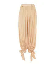 Chloé Fluid Pleated Pants FR36,FR38 apricot pink