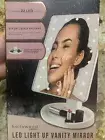 HOLLYWOOD BY VIVITAR LED LIGHT UP VANITY MIRROR TRI-FOLD -
