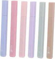 HONMEET 6Pcs Colorful Highlighter Portable Marking Pens for Students Effortless Note Taking Comfortable Grip Large Capacity Design Smooth Ink Flow
