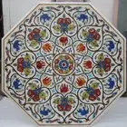 30" white Marble Malachite Center Coffee Table Top elephant blue lapis Inlay k1