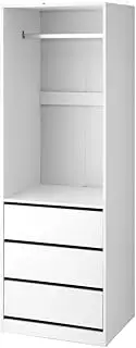 Artiss Wardrobe Clothes Closet Storage Organizer with Drawers White