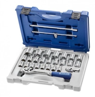 Expert By Facom E032939 1/2” Drive 28pce Metric Hex 6 Point Socket Set 8-34mm