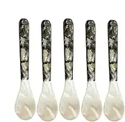 Caviar Pearl Spoons - Serving Elegant Pearl Spoon, Shell Mother of Pearl Spoon | Exude Sophistication Utensil Deluxe Shell Caviar Spoon, Caviar Server Decorative Caviar Spoons for Caviar Egg Ice Cream