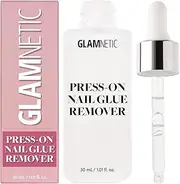 Glamnetic Press On Nail Remover | Odorless, No Acetone, Gentle Press-On Nail Remover Serum for Fake Nails | 30 ml/1.01 fl. oz.