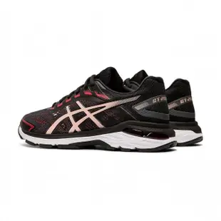 【asics 亞瑟士】慢跑鞋 女鞋 運動鞋 緩震 GT-2000 W 黑粉 1012A146-004