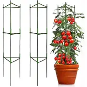 2 Sets Tomato Supports Cages,Cucumber Cage for Garden Plant Support, Multifunctional Plant Cages Tomato Trellis Stake with Adjustable Arms