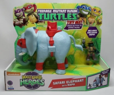 Teenage Mutant Ninja Turtles TMNT Half Shell Heroes Safari Elephant with Raph