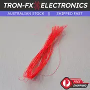 10 Metres RED UL1423 Hookup Wire 38AWG 0.23mm PVDF Insulator 10M