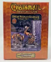 NEW!! Dungeons & Dragons Chainmail - D&D Dwarf People's Guard - Mordengard Set 4
