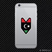 Libyan Driver Badge Cell Phone Sticker Mobile Libya LBY LY