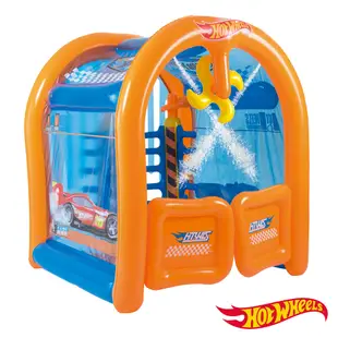 《凡太奇》Hot Wheels。洗車屋造型充氣遊戲池93406