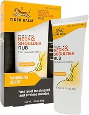 Tiger Balm Neck & Shoulder Rub Vanishing Scent 1.76 oz (Pack of 2)