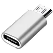 Photography Videography Type C Female To Micro Usb Male Converter Silver Video Cables & Adapters