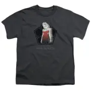 Battlestar Galactica 2004 Cylon Tech Kids Youth T Shirt Licensed Tee Charcoal