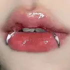 5 Pairs Vampire Fang Fake Faux Lips Clip Punk Non-Piercing Body Piercing Jewe FL
