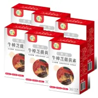 在飛比找momo購物網優惠-【辰鑫生技】專利牛樟芝薑黃素 素食膠囊 6盒組共180顆(牛