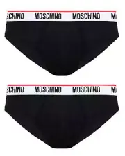 Underwear Set Moschino Underbear Briefs Man Cotton Black