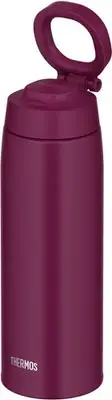 Thermos Water Bottle Vacuum Insulated Mobile Mug with Carry Loop 750ml Purp 239