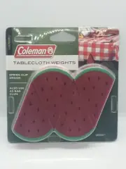 Coleman Table Cloth Weights Watermelon Design Picnic Clip On Chips Set Of 4 NEW