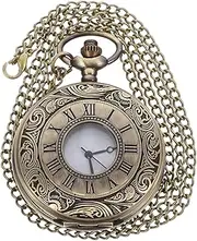 [WRITWAA] Pocket Watch Mens Men Watch for Men Gold Watch for Women Wristwatches Bangle Fob Watch Ladies Digital Watch Watch for Women Golden Metal