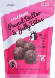 Mimi & Munch Collagen Peanut Butter and Jelly Bites Dog Treats 150 G