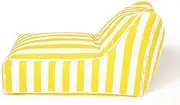 Billy Fresh Chill Out Outdoor Beanbag, 100 cm Length x 70 cm Width x 65 cm Height, Yellow/White