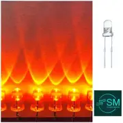 3mm 100pcs Orange LED Flicker Flame Diodes DIY Candle Light Emitting Diodes