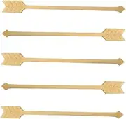 GRADENEVE Metal Stirrers Set 5 Reusable Stainless Steel Stirring Sticks for Coffee Drink Accessories