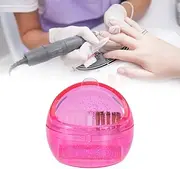 Mini Nail Art Drill Head Dual Clean Brush Dust Cleaning Case Box Polishing Manicure Tool
