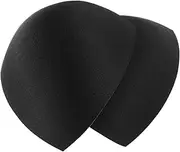 Swimsuit Padding Inserts Women Clothes Accessories Triangle Sponge Pads Chest Cups Breast Bra Bikini Inserts Chest Pad 3pairs(Black)