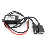 DC 12V To DC 5V3A Dual USB Charger Adapter Power Converter Module For Car Auto/