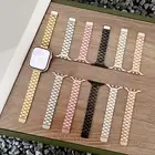 Thin Magnetic stainless steel for apple watch10 42 46mm 987654321 SE ultra strap
