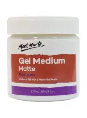 Mont Marte Premium Gel Medium Matte 250ml Artist Craft Arts