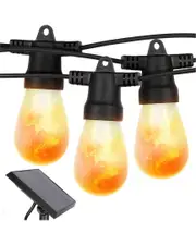 BRIGHTECH Ambience Pro 27' 12 Bulb LED Solar Powered String Lights