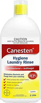 Canesten Antibacterial and Antifungal Hygiene Laundry Rinse Lemon 1Litre