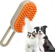 Steamy Cat Brush, 3 In1 Cat Steam Brush,Self Cleaning Steam Brush,Cat Steamer Brush, Massage Cat Hair Brush Pet Hair Cleaner Brush for Cat Dog Removin