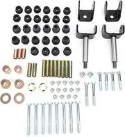 XTevu Cart Bushing Kit, Front Rear Suspension Leaf Spring Arm Set Compatible with Club Car DS Gas Electric 1993 & Up