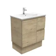 Fienza Rotondo Edge 750 Vanity on Kickboard Scandi Oak ROT75SKR