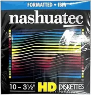 High Density HD 2-Sided 3.5" Diskette Formatted 10 Diskettes Per Pack For Storage Data