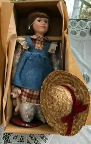 BOYDS PORCELAIN DOLL - 12"YESTERDAY'S CHILD COLLECTION - JONI & PATCH