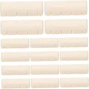 Kisangel 20pcs Banjo String Saddles Replacement Accessories Premium Synthetic Resin Nut Smooth Surface for Better Tone Professional Design for Optimal String Fixation