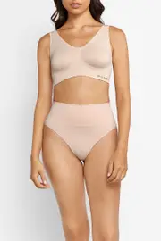 [Bonds] Bonds Women's Seamless Cotton Hi Top G-String G-String in Base Blush Size: 18 18 Base Blush