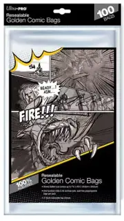Ultra PRO Resealable Golden Size Comic Bags (100 Bags)