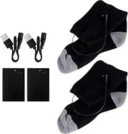 [FOMIYES] Cotton Sock Set Heated Socks for Cold Weather Promote Circulation for Winter Outdoor Activities
