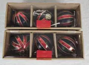 Marks & Spencer Home x Target 6 Glass Ornaments UK Flag 2 Boxes of 3