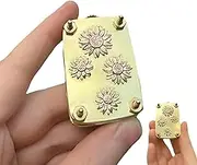 Baychon Mini Micro Flower Press, Miniature Metal Flower Press Kit, DIY Plants Art Crafts Pressing (Sunflower)