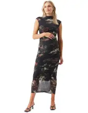 [Ripe] Vella Mesh Dress in Black