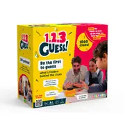 Tomy 1,2,3 Guess Tabletop Family/Party Guessing Game w/1000 Clues Kids Toy 6y+