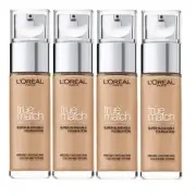 4x L'Oreal Paris True Match Super Blendable Liquid Foundation 30ml 5N Sand