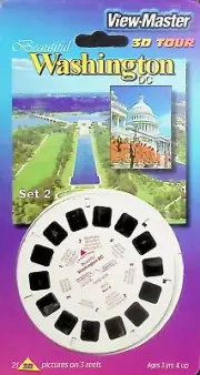 WASHINGTON D.C. Set 2 3d View-Master 3 Reel Packet SEALED